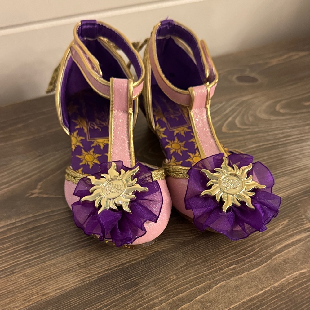 Disney Pink and Purple Heels with Gold Accents